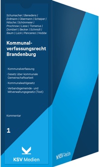 Abbildung von: Kommunalverfassungsrecht Brandenburg - Kommunal- und Schul-Verlag