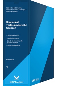 Abbildung von: Kommunalverfassungsrecht Sachsen - Kommunal- und Schul-Verlag