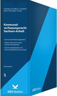 Abbildung von: Kommunalverfassungsrecht Sachsen-Anhalt - Kommunal- und Schul-Verlag