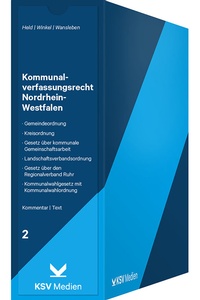 Abbildung von: Kommunalverfassungsrecht Nordrhein-Westfalen - Kommunal- und Schul-Verlag