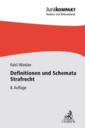 Cover: Definitionen und Schemata Strafrecht - C.H.BECK