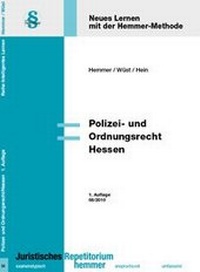 Abbildung von: Polizei- und Ordnungsrecht Hessen - Hemmer-Wüst