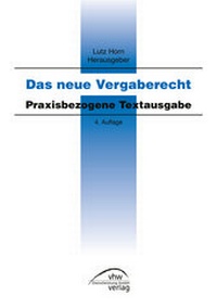 Abbildung von: Das neue Vergaberecht - vhw - Verlag Dienstleistung