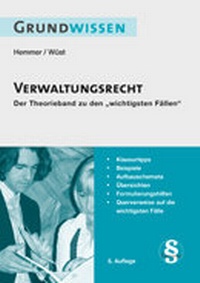Abbildung von: Grundwissen Verwaltungsrecht - Hemmer-Wüst