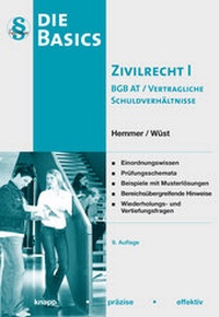 Bild vergrößern Bild: Skript Basics Zivilrecht I - Hemmer-Wüst