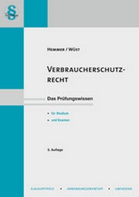 Abbildung von: Verbraucherschutzrecht - Hemmer-Wüst