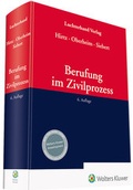 Abbildung von: Berufung im Zivilprozess - Luchterhand