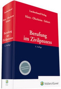 Abbildung von: Berufung im Zivilprozess - Luchterhand