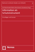 Cover: Information als Schutzinstrument - Nomos