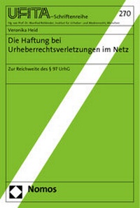 Abbildung von: Die Haftung bei Urheberrechtsverletzungen im Netz - Nomos