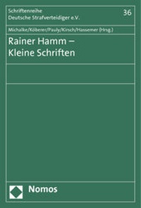 Abbildung von: Rainer Hamm - Kleine Schriften - Nomos