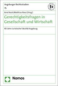 Cover: Gerechtigkeitsfragen in Gesellschaft und Wirtschaft - Nomos
