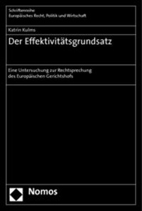Abbildung von: Der Effektivitätsgrundsatz - Nomos
