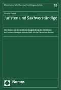 Cover: Juristen und Sachverst&auml;ndige - Nomos