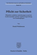 Bild: Pflicht zur Sicherheit - Duncker & Humblot