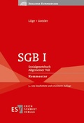 Cover: SGB I - Erich Schmidt Verlag