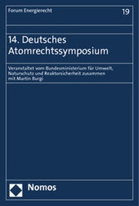 Abbildung von: 14. Deutsches Atomrechtssymposium - Nomos