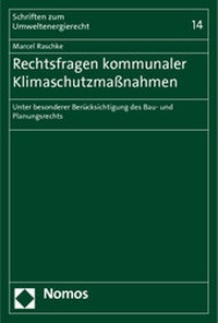 Abbildung von: Rechtsfragen kommunaler Klimaschutzmaßnahmen - Nomos