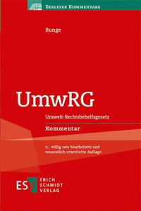 Abbildung von: UmwRG: Umwelt-Rechtsbehelfsgesetz - Erich Schmidt Verlag