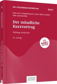 Abbildung von: Der mündliche Kurzvortrag - Schäffer-Poeschel