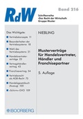 Cover: Mustervertr&auml;ge f&uuml;r Handelsvertreter, H&auml;ndler und Franchisepartner - Boorberg