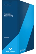 Cover: Hessische Bauordnung (HBO) - KSV Medien