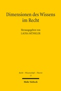 Cover: Dimensionen des Wissens im Recht - Mohr Siebeck
