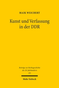 Abbildung von: Kunst und Verfassung in der DDR - Mohr Siebeck