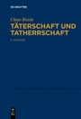 Cover: Täterschaft und Tatherrschaft - De Gruyter