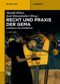 Abbildung von: Recht und Praxis der GEMA - De Gruyter
