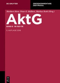 Abbildung von: Aktiengesetz: AktG - Band 8 - De Gruyter