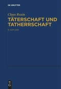 Cover: T&auml;terschaft und Tatherrschaft - De Gruyter