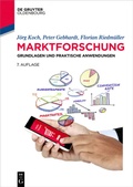 Cover: Marktforschung - De Gruyter Oldenbourg