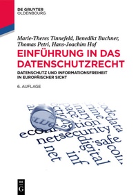 Abbildung von: Einführung in das Datenschutzrecht - De Gruyter Oldenbourg