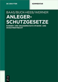 Abbildung von: Anlegerschutzgesetze - De Gruyter