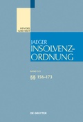 Cover: Insolvenzordnung - De Gruyter