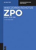Cover: Zivilprozessordnung und Nebengesetze: ZPO - Band 11 - De Gruyter