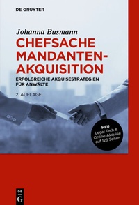 Abbildung von: Chefsache Mandantenakquisition - De Gruyter