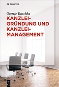 Bild: Kanzleigr&uuml;ndung und Kanzleimanagement - De Gruyter