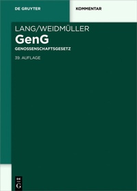 Abbildung von: Genossenschaftsgesetz: GenG - De Gruyter