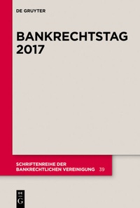 Abbildung von: Bankrechtstag 2017 - De Gruyter