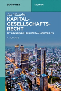 Abbildung von: Kapitalgesellschaftsrecht - De Gruyter