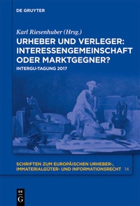 Abbildung von: Urheber und Verleger: Interessengemeinschaft oder Marktgegner? - De Gruyter