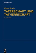Cover: T&auml;terschaft und Tatherrschaft - De Gruyter