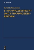 Cover: Strafprozessrecht und Strafprozessreform - De Gruyter