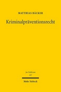 Abbildung von: Kriminalpraeventionsrecht - Mohr Siebeck