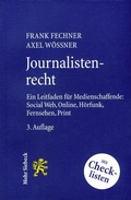 Cover: Journalistenrecht - Mohr Siebeck