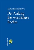 Cover: Der Anfang des westlichen Rechts - Mohr Siebeck