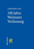 Cover: 100 Jahre Weimarer Verfassung - Mohr Siebeck