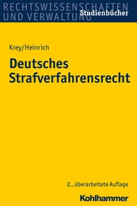 Abbildung von: Deutsches Strafverfahrensrecht - Kohlhammer